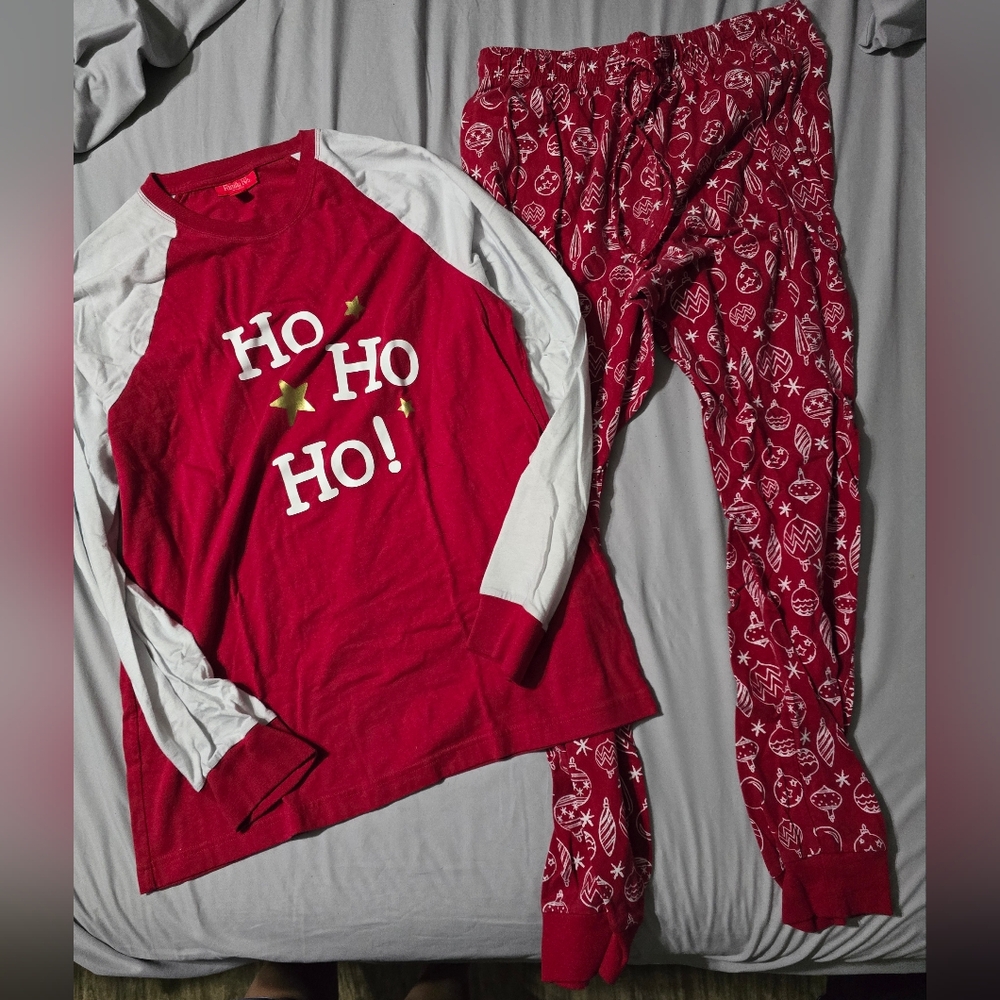 Mens Holiday Ho Ho Ho Pajama Set